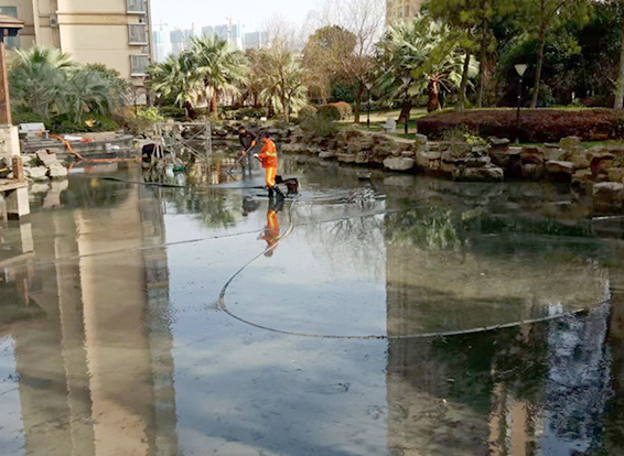任县景观池淤泥清理
